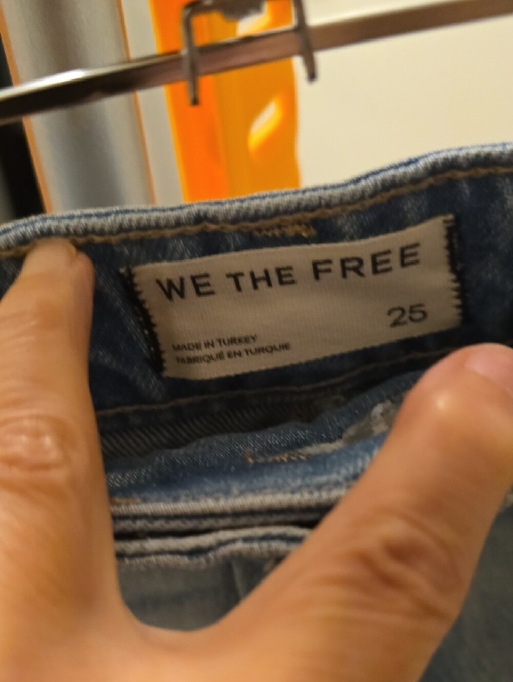 NWT We The Free Light Wash High-Rise Denim Skort - Picture 2 of 5